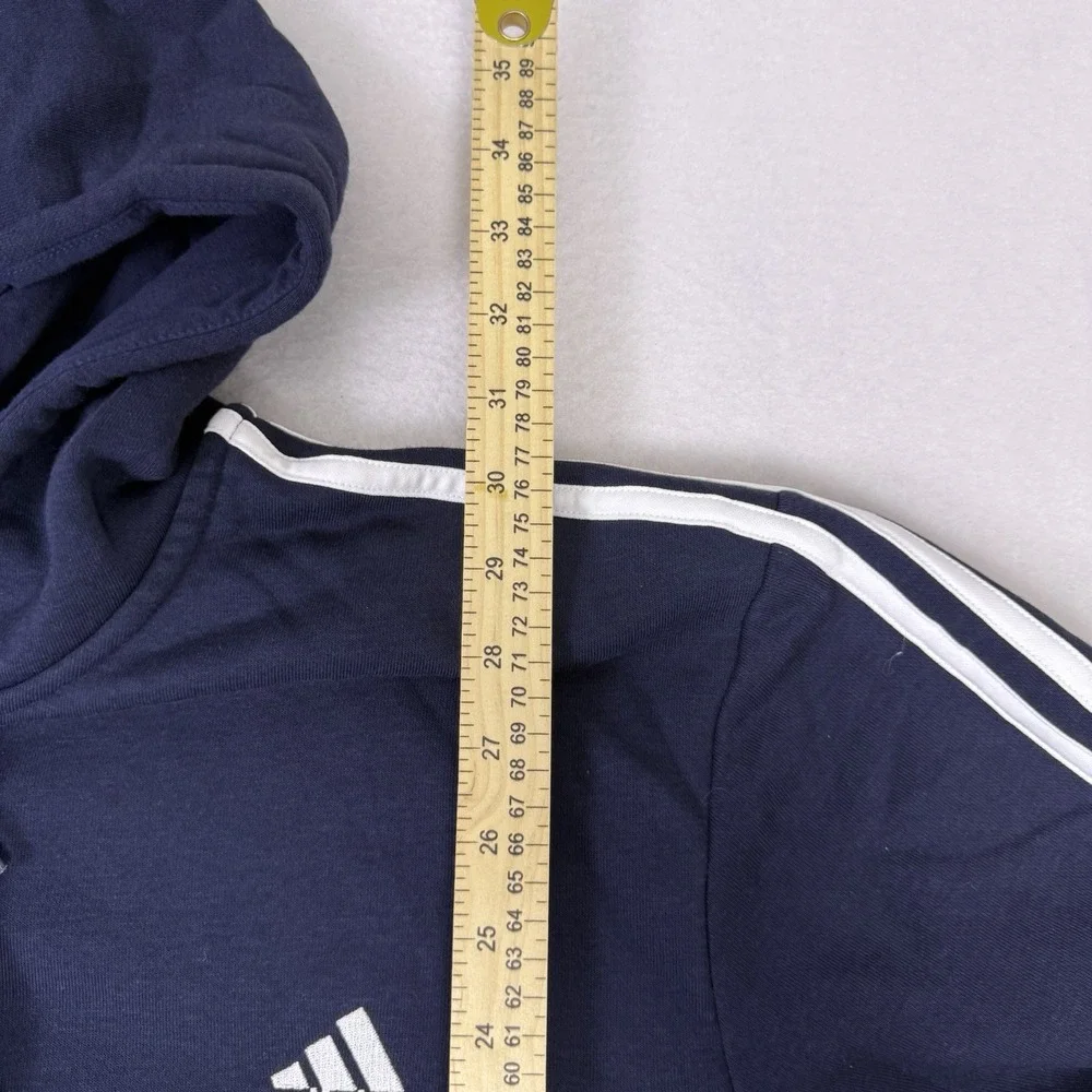 Adidas‎ Men's Essentials 3-Stripe Full Zip Hoodie Navy Blue 4XL Big & Tall